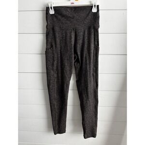Aerie women's Chill Play Move high rise legging short taupe brown‎  Size S 0289